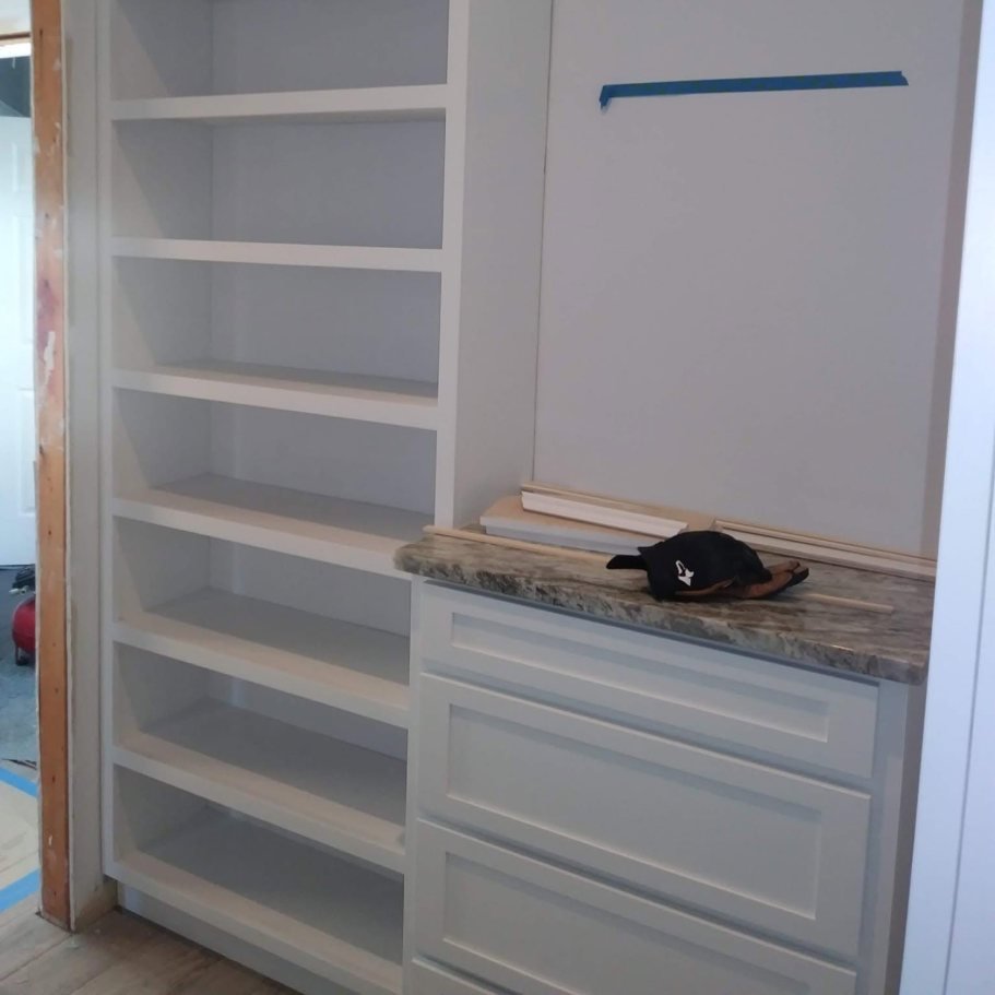Custom built-in closet